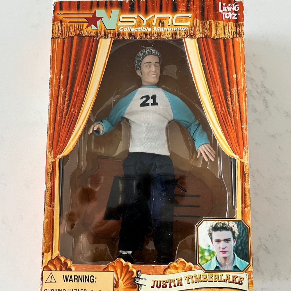 Nsync Justin Timberlake Marionette Action Figure Doll
